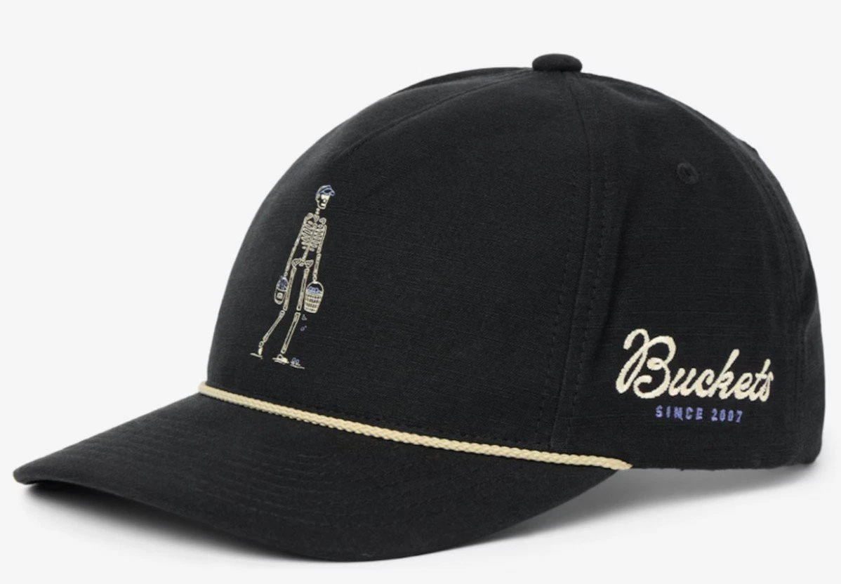 Travis Mathew Golf Lost Buckets Snapback One Size Hat Cap - Black
