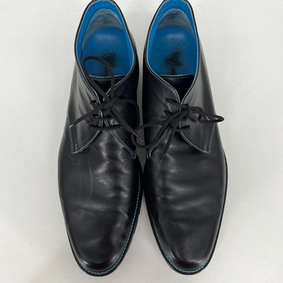 Michael Toschi SL‎ Collection Lace Up Ankle Boots Men\'s 13 Black Leather Italy Michael Toschi SL Collection Lace Up Ankle Boots Men main image 4