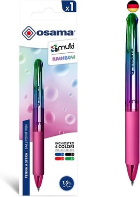 OSAMA 4 Multi Rainbow ? Kugelschreiber Hochwertig 4, Kugelschreiber Minen 1,0
