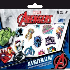 Trends International Marvel Stickerland Multi-Substrate Sticker Pad-16 Page,...