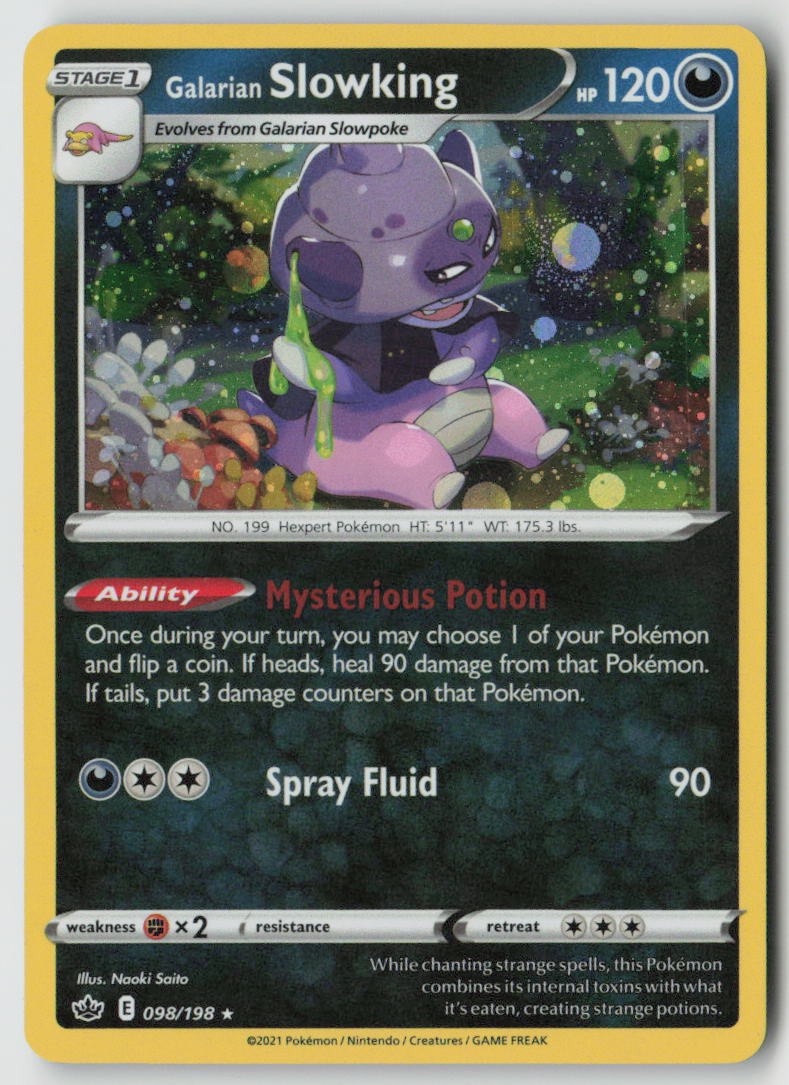 Galarian Slowking (Cosmos Holo) 098/198 Holo Misc. Cards & Products Pokemon HP