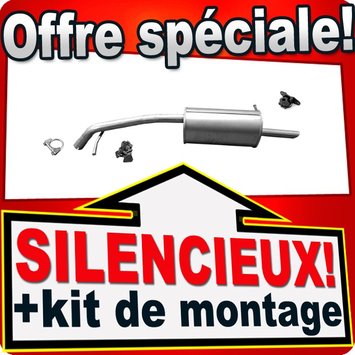 Silencieux arrière Citroën C-Elysée 1.6 VTi 115CH pour voyager en toute sérénité