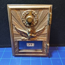Antique Brass US Flying Eagle Post Office Doo...