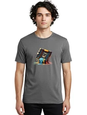 Cpu-3 Mens Graphic Tee, 100% Cotton, Casual Summer Wear