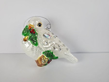 White Christmas Dove Hanging Ornament Large 4.75" Boxed Holiday Treasure