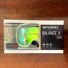 Giro Balance II Ski Goggles, Snowboard Goggles - Green Cloud- Vivid Emerald NEW!