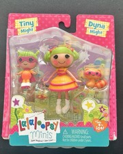 Lalaloopsy Sisters Dyna & Tiny Might Mini lalka 3 cale z szopem dla zwierząt domowych rzadka w pudełku