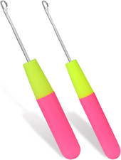 2 Pcs Latch Hook, Different Sizes Latch Hook Tool 0.2in  0.15in , Crochet N...