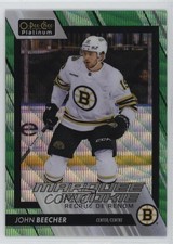 2023-24 O-Pee-Chee Platinum Marquee Rookies Emerald Surge 3/10 John Beecher 1r97