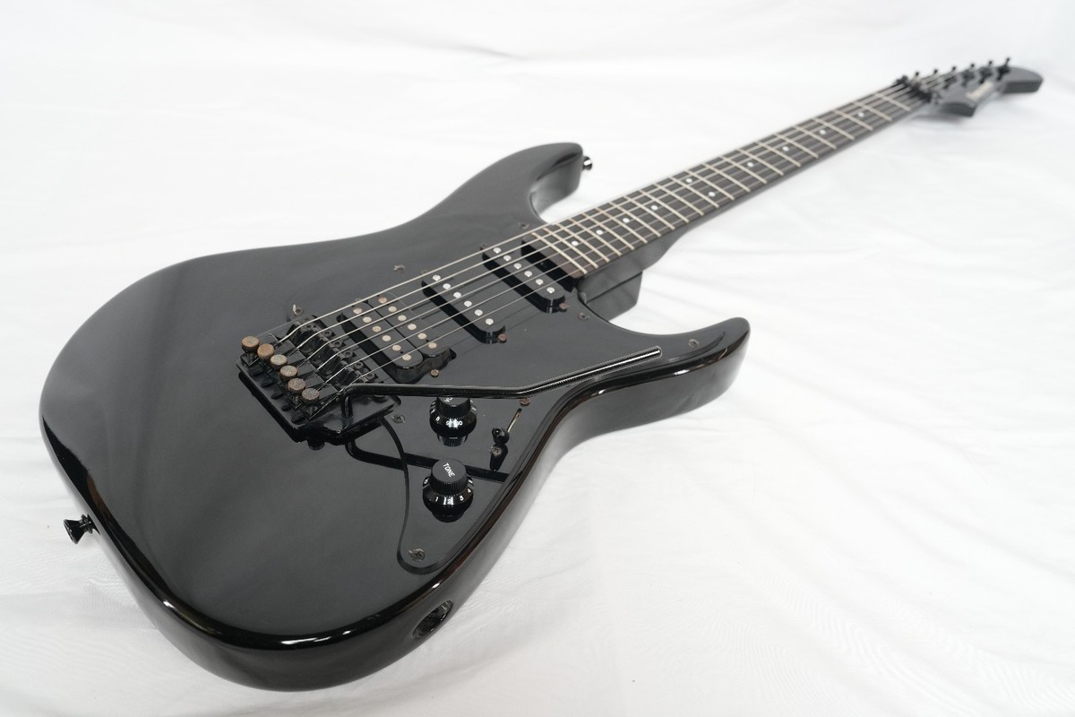 FERNANDES REVOLVER FR-55 BLACK Short Scale Model 1980s Made in