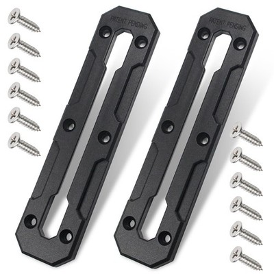 Utoolmart Kayak Track, 6 Inch Low Profile 6'' Length (Pack Of 2),  Black 