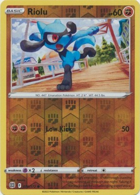 Riolu - 078/172 - Common - Reverse Holo - Near Mint
