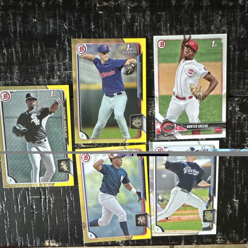 2017 Bowman 1st Prospects 5-Card Lot Greene Garcia Slegers Wheeler Needy