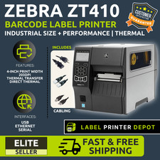   Zebra ZT41042-T01A000Z Industrial Thermal Label Printer, 203dpi, USB, LAN    