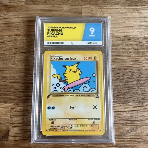 Pikachu World Collection French Flying Pikachu Black Star Promo 25 2000 Ace 9