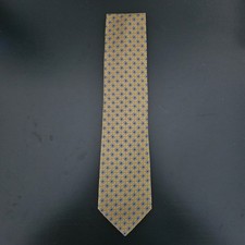 BROOKS BROTHERS 346 MENS TIE ( Pure SILK) USA MADE 58โ Gold Pattern