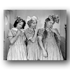 Larry Fine Moe Howard Curly Howard Photo 8x10 Three Stooges In Dresses Publicity