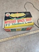 VINTAGE MARX TOYS MYSTERY SPACE SHIP BOX AND PART LOT