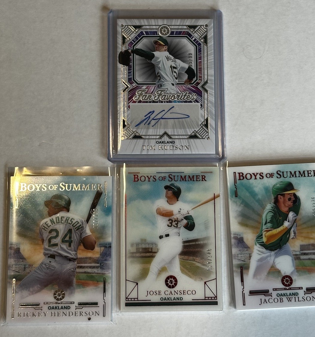 2025 Panini Boys Of Summer Fan Favorites Tim Hudson Auto /99 Athletics SP BONUS
