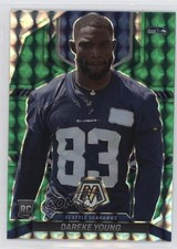 2022 Panini Mosaic Rookies Green Mosaic Prizm Dareke Young #349 10wc
