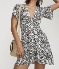 Faithfull The Brand Umbria Dress in Azalea Print Size 4/Small (read)