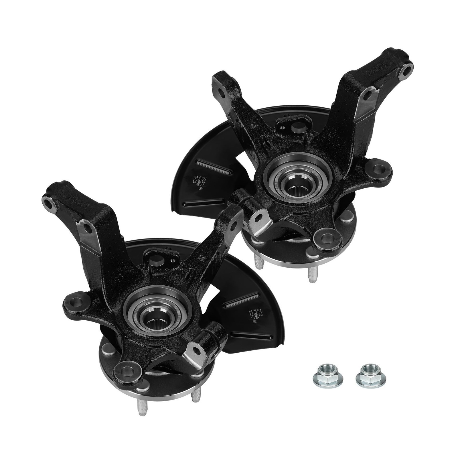 2PCS Front Steering Knuckle Wheel Bearing Hub Assembly,Drive & Passenger Side