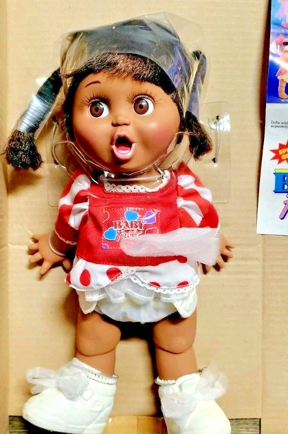 2 BABY FACE DOLLS Galoob Doll #2 Suzie AFRICAN AMERICAN BLACK & #7
