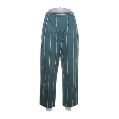 Odeeh, Hose, Größe: 32, Grün/Weiß, Nadelstreifen, Damen #yVW