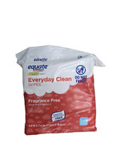 Equate Everyday Clean Wipes 80 Count Fragrance Free Aloe  Vitamin E Baby Care