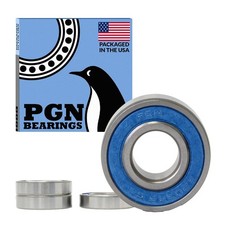 PGN 4 Pack 6203-2RS Bearing - Lubricated Chrome Steel Sealed Ball