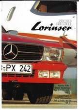 Lorinser Mercedes-Benz Conversions Mid 1980s German & Export Foldout Brochure