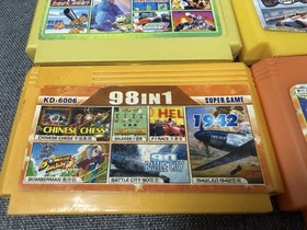 4 pcs. Vintage game cartridges from the 2000s for 8-bit consoles Famicom, Dendy