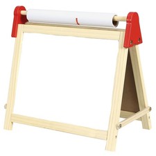 Easy Playhouse Wooden Table Top Easel for Children. Double Sided, White Board...