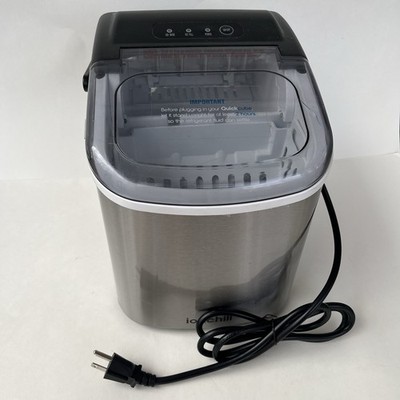 Ionchill Portable Countertop Bullet Quick Cube Ice Maker Machine, 26lbs/24hrs