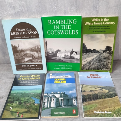 Walking Books x  6 Outdoor Activities Exercise Circular Walk Routes Rambling