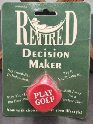 VTG 2001 Magique Novelties Retired Decision Maker Gag Gift New Card READ