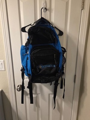 Vintage 90 s-Y2K Volcom Blue And Black Skateboarding Backpack Embroidered #S69