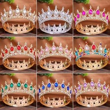 Quinceanera Sweet 15 16 Tiara Bead Birthday Party Wedding Crowns for Pageant
