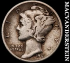 1941-D Silver Mercury Dime - Scarce  Better Date  No Reserve  #G9607