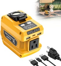 220W Portable Power Inverter Compatible with Dewalt 20V Battery, DC 20V to AC 11