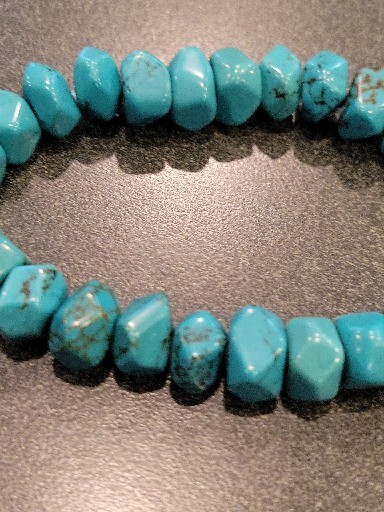 Tiny Turquoise Beaded Bracelet Stretch - image 6