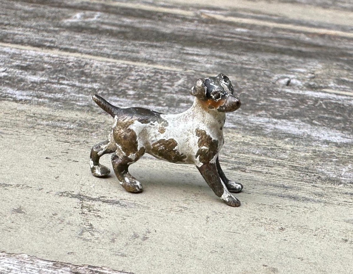 Austrian Vienna Bronze Dachshund Dog Puppy c1900 Antique Miniature
