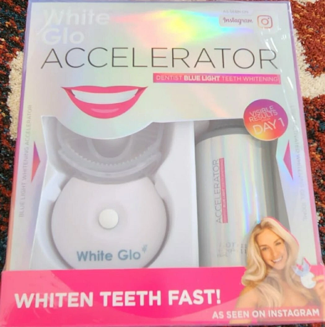 White Glo Accelerator Blue Light Teeth Whitening Kit Blue, 55 OFF