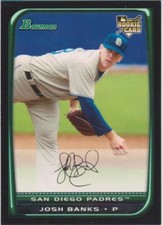 2008 Bowman Draft #BDP7 Josh Banks San Diego Padres Baseball Card