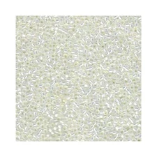 Miyuki Seed Beads 15/0 Gilt Lined White Opal 15-551 Glass 8.2g Round Rocaille