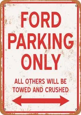 METAL SIGN - FORD PARKING ONLY - Vintage Look