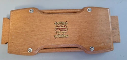 Vintage Watts Ironing Tub Dress Press – Wooden Laundry Tool by Lambournes Birmin - Picture 1 of 6