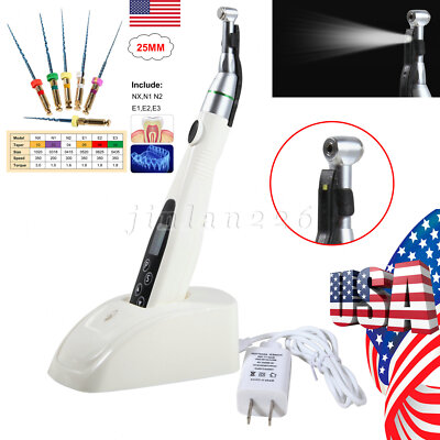 Dental Wireless 16:1 Endo Motor LED Mini Handpiece Contra Angle/Niti Rotary File