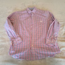Chaps Mens Medium Multicolor Casual Button Up Dress Shirt