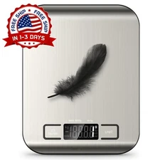 Bascula Digital De Precios Para Uso Comercial Acero Inoxidable 11 Libras Plata.